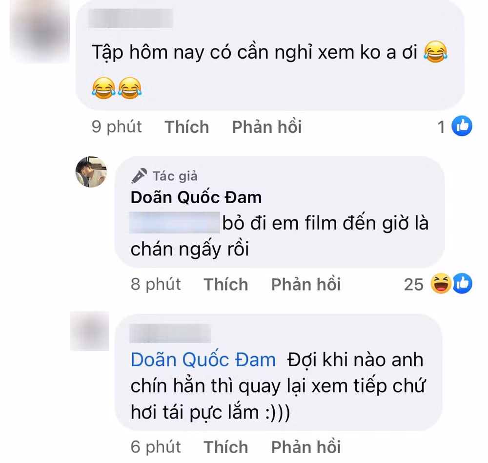 Doãn Quốc Đam còn khuyên khán giả nghỉ xem tập này.