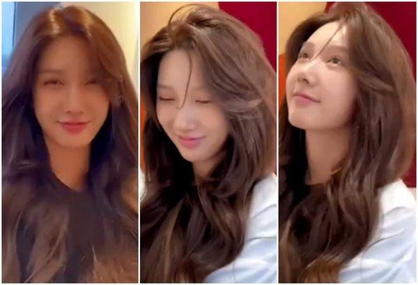 Thần thái của cô rất vui vẻ, thoải mái Thần thái của cô rất vui vẻ, thoải mái