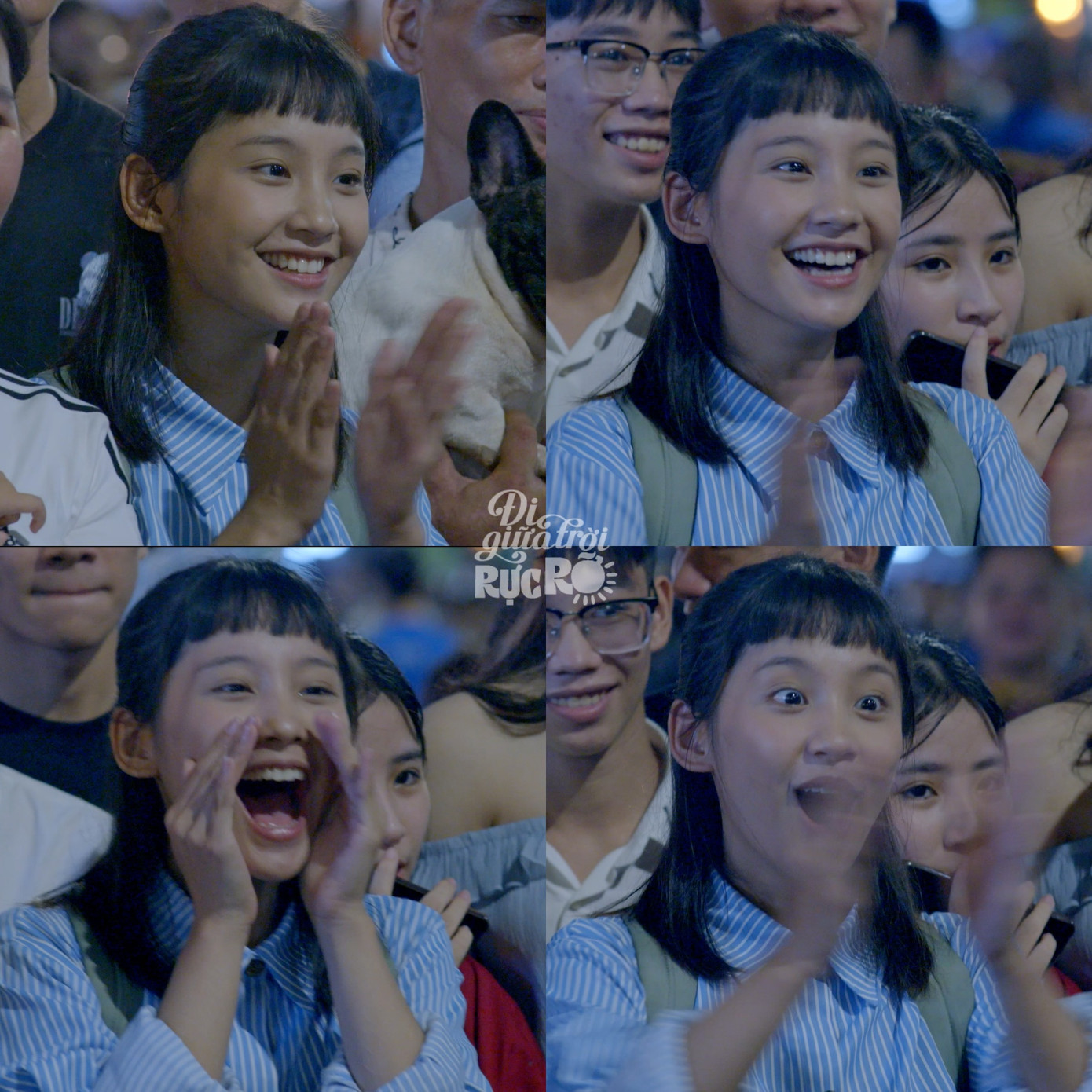 Thu Hà Ceri rất hợp với những cảnh phim vui vẻ.