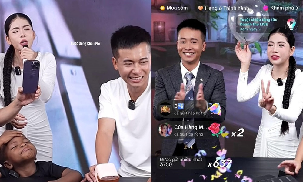 Hằng Du Mục mới về Việt Nam và có nhiều phiên livestream bán hàng cực đông khách. Hằng Du Mục mới về Việt Nam và có nhiều phiên livestream bán hàng cực đông khách.