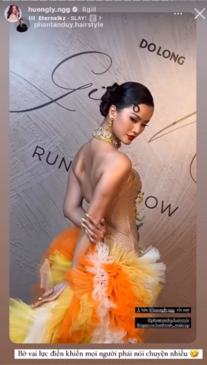 Hương Ly cũng đáp trả rất thâm thúy dù chẳng nhắc đến tên người kia.