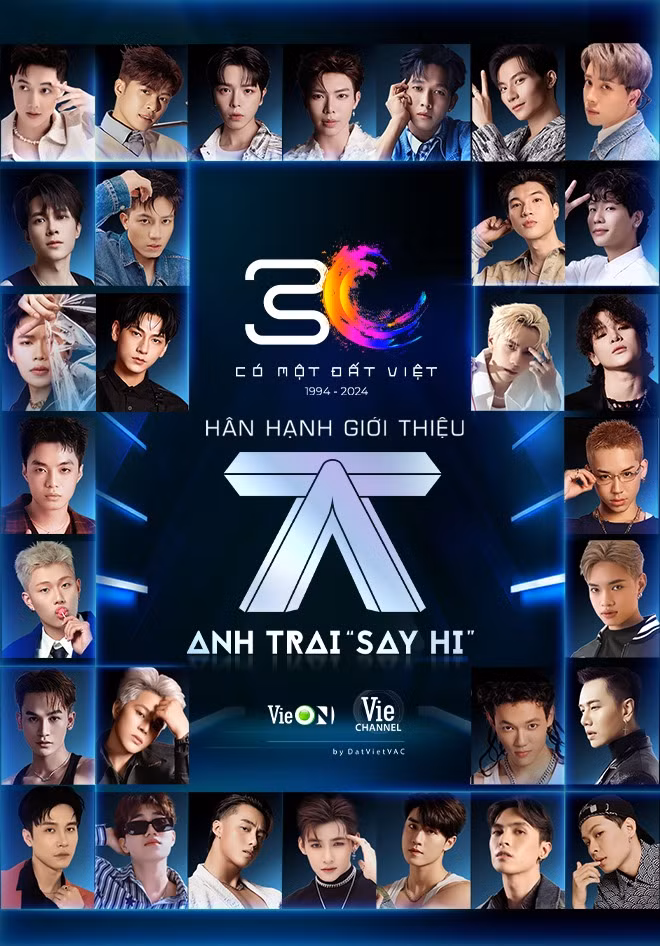 Hai show truyền hình quy tụ tổng cộng 63 nam nghệ sĩ đình đám.
