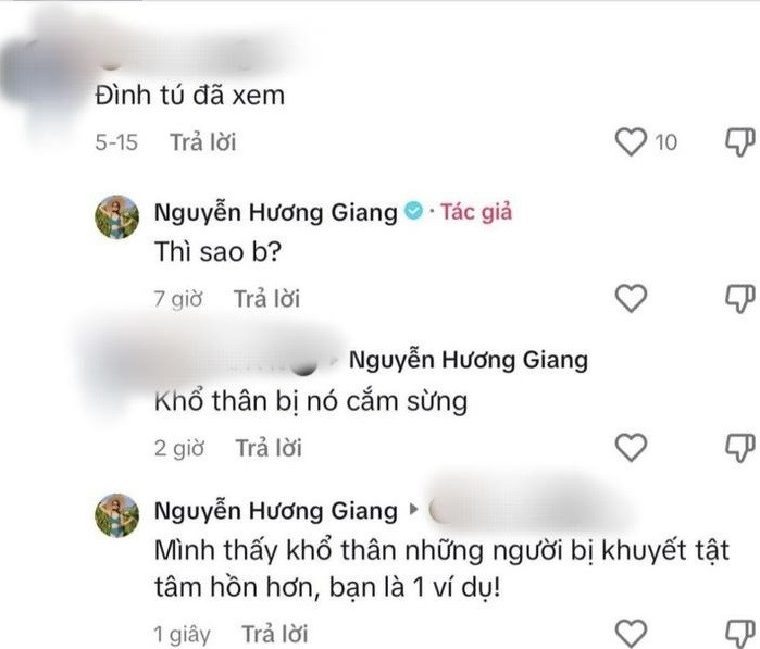 Nữ diễn viên không ngại đáp trả bình luận kém duyên của netizen. Nữ diễn viên không ngại đáp trả bình luận kém duyên của netizen.