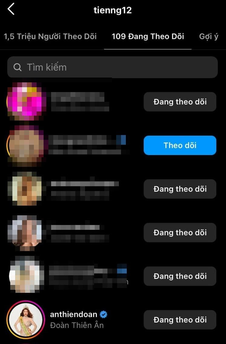 Đến khi MGI 2022 kết thúc thì Thùy Tiên mới theo dõi Thiên Ân trên mạng xã hội. Đến khi MGI 2022 kết thúc thì Thùy Tiên mới theo dõi Thiên Ân trên mạng xã hội.