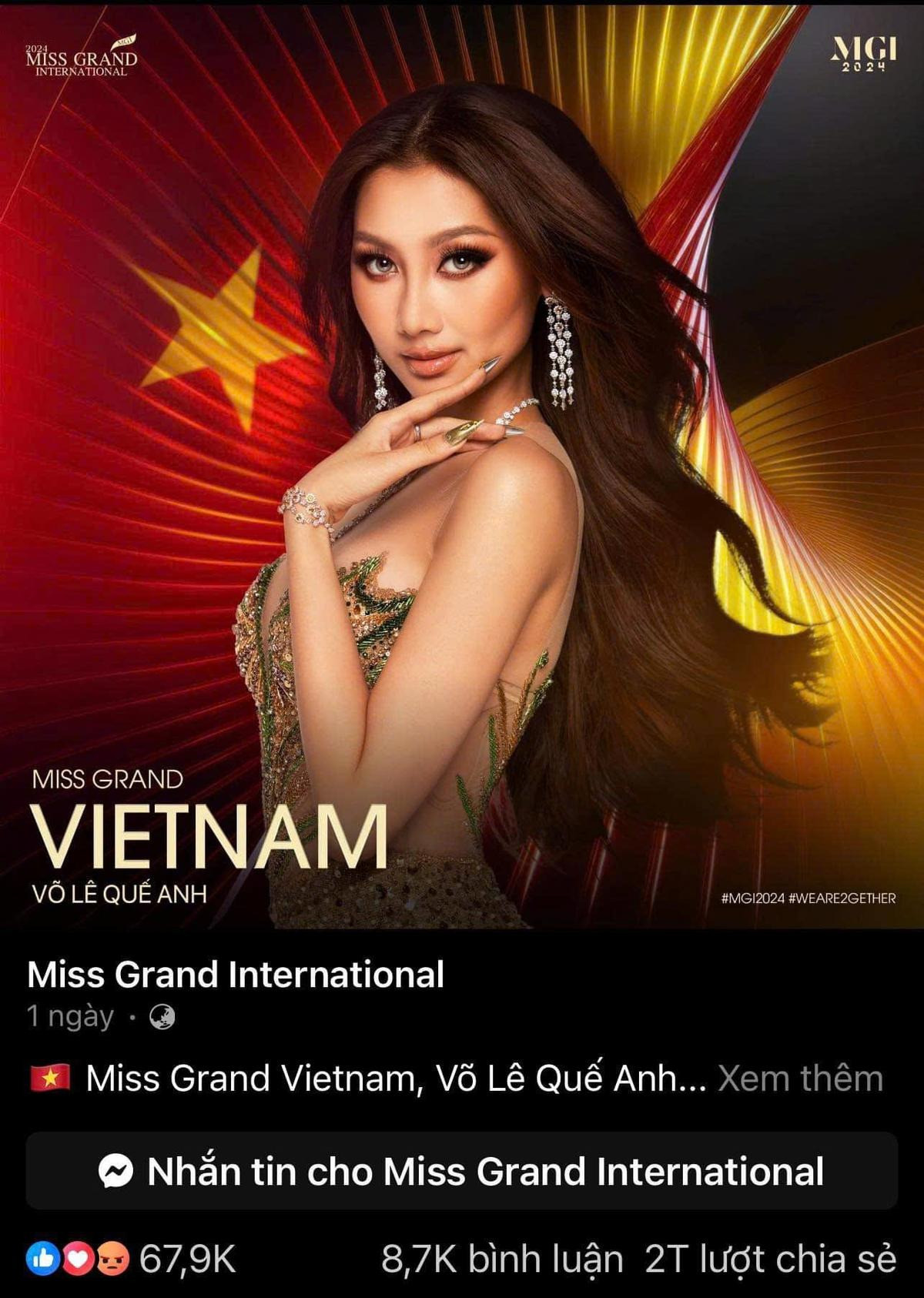 Đại diện Việt Nam cũng có tận 2 triệu lượt chia sẻ, một con số quá khó tin! Đại diện Việt Nam cũng có tận 2 triệu lượt chia sẻ, một con số quá khó tin!