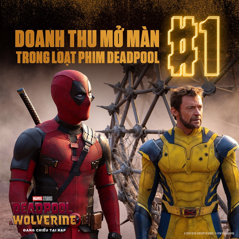 Deadpool &amp; Wolverine lập kỷ lục doanh thu khắp thế giới.