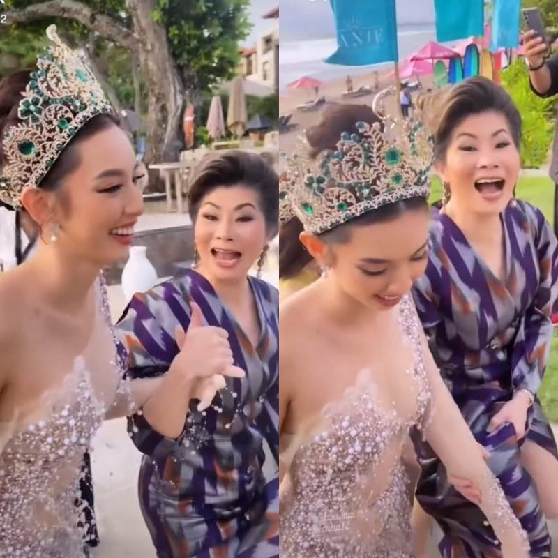 Chủ tịch và giám đốc điều hành MGI quan tâm đến Thùy Tiên từ những cử chỉ nhỏ. Chủ tịch và giám đốc điều hành MGI quan tâm đến Thùy Tiên từ những cử chỉ nhỏ.