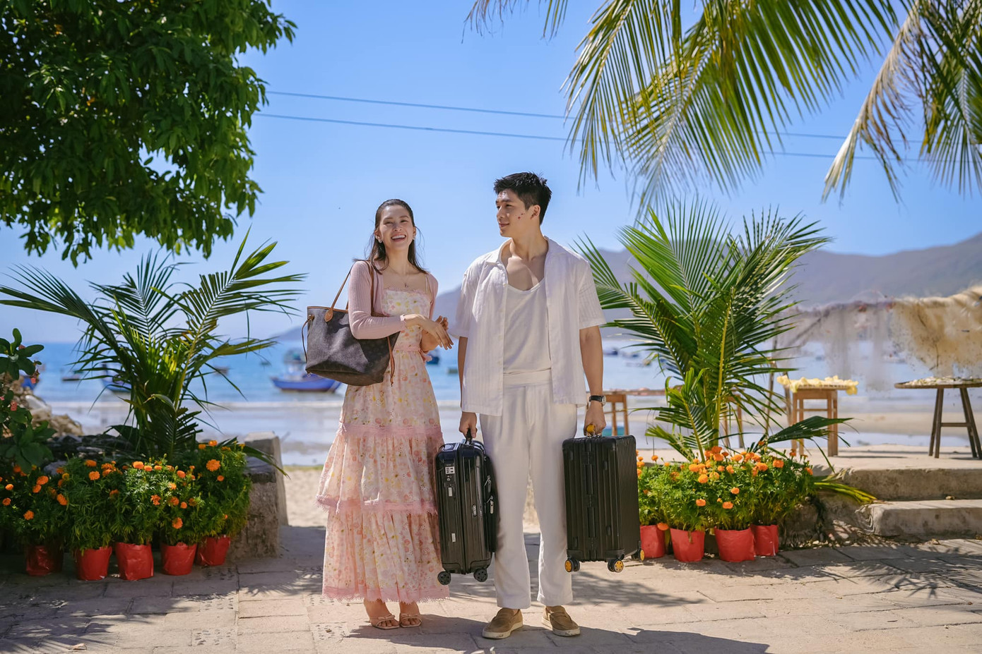 Quốc Anh tập trung quảng bá phim mà không nhắc gì đến chuyện tình cảm.