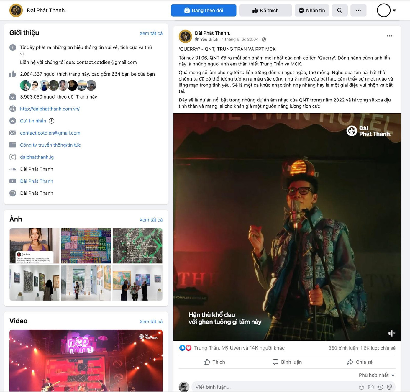 Querry - MCK x QNT x Trung Trần tại Đài Phát Thanh. Ảnh: Đài Phát Thanh.