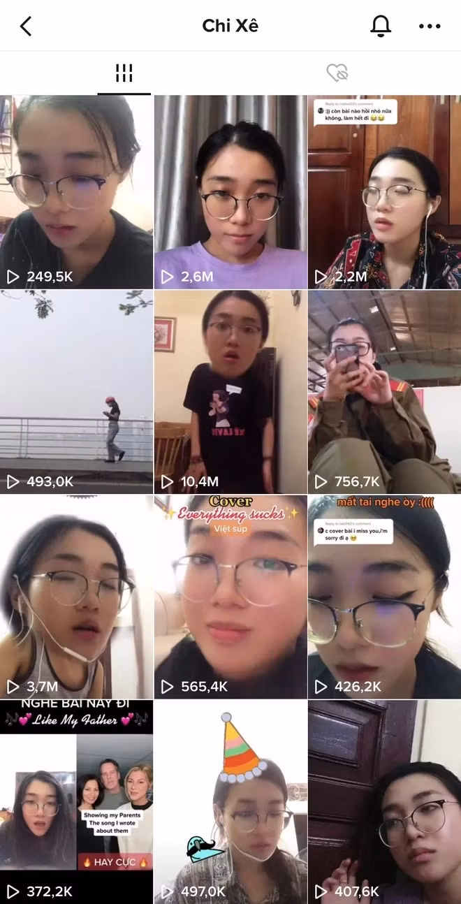 Video nào của Chi Xê cũng có lượng xem đáng nể.