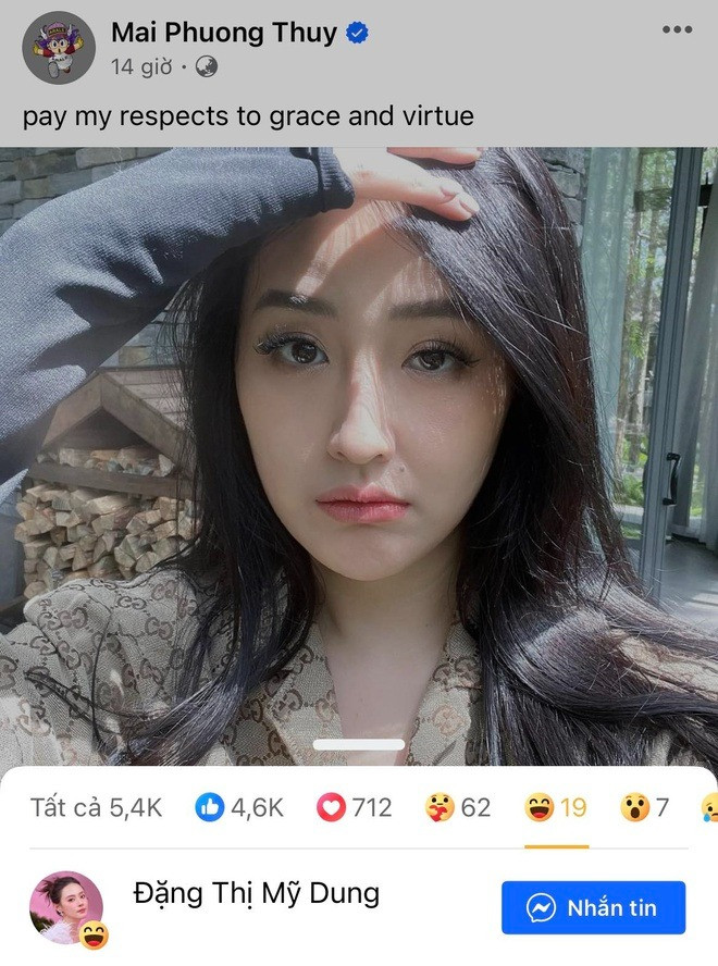 Midu tương tác với những bài đăng liên quan đến lễ đính hôn của mình.