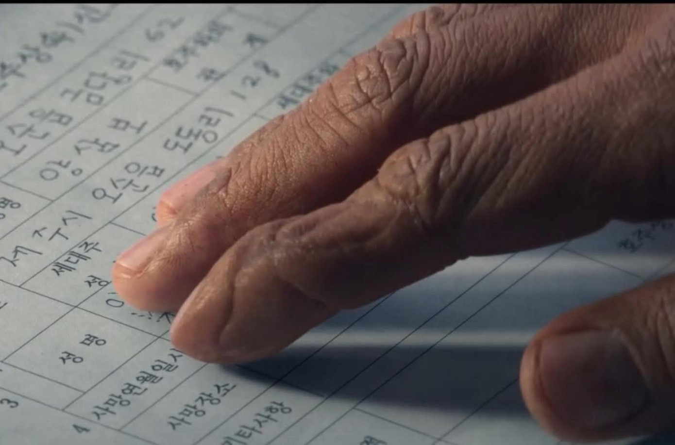 Gwan Shik phải viết giấy báo tử cho con trai.