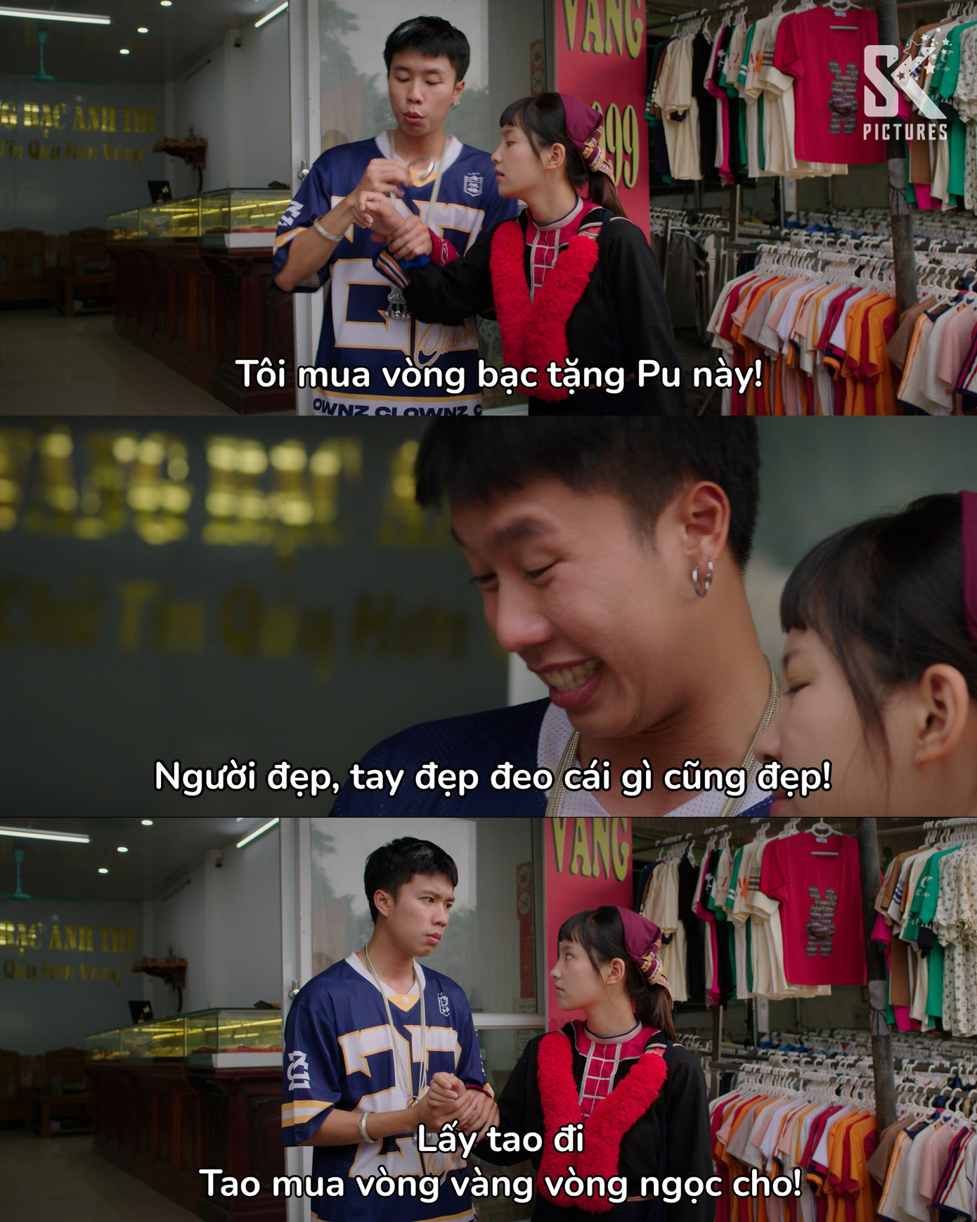 Chải luôn mang tiền bạc ra dụ Pu cưới mình.