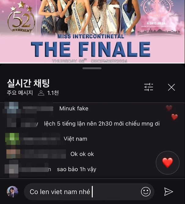 Minuk theo dõi trực tiếp đêm Chung kết để cổ vũ cho Bùi Khánh Linh.