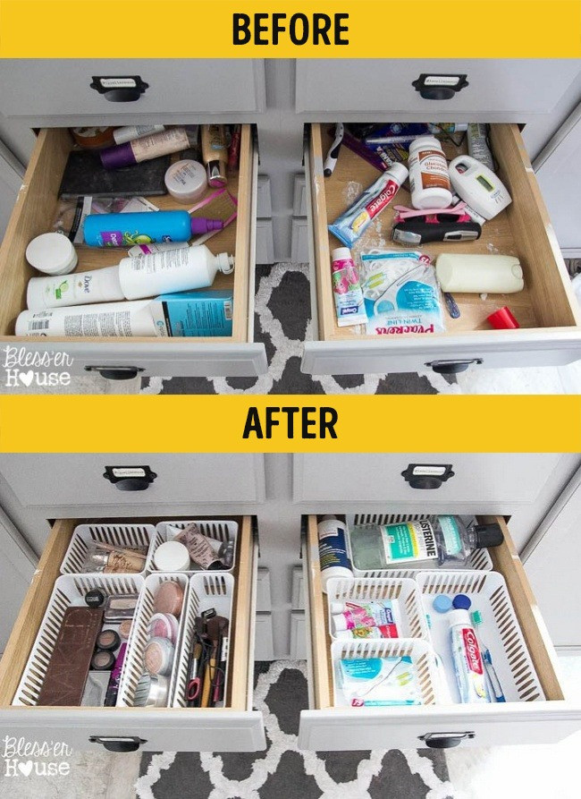 Phân loại đồ đạc sẽ giúp căn phòng gọn gàng hơn.