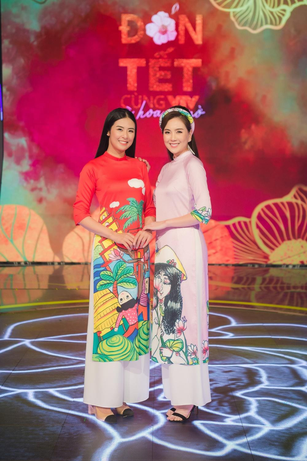 Hoa hậu Ngọc Hân và MC Mai Ngọc. Hoa hậu Ngọc Hân và MC Mai Ngọc.