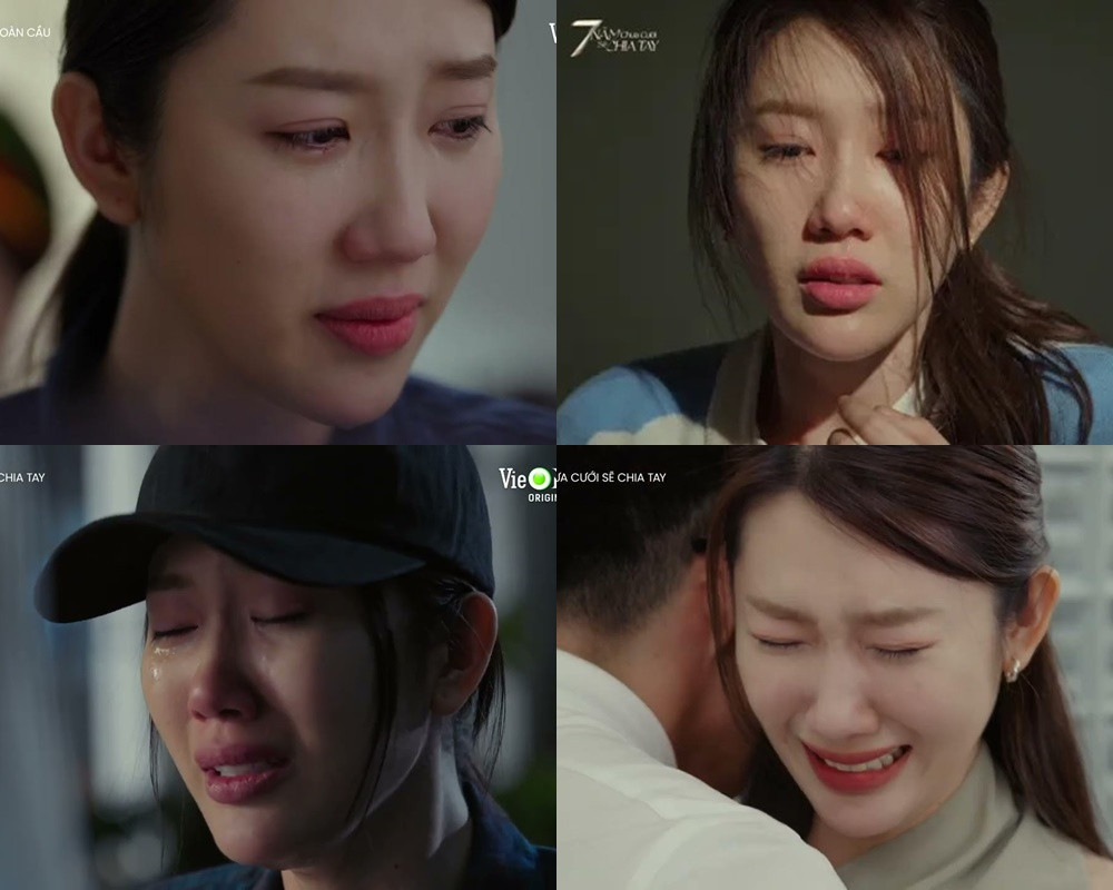 Nữ chính Thiên Ân khóc rất nhiều trong phim này.