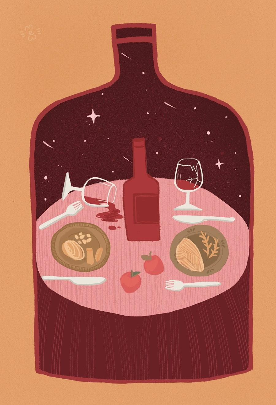 Những minh họa dễ thương của họa sĩ Hồng Lê.