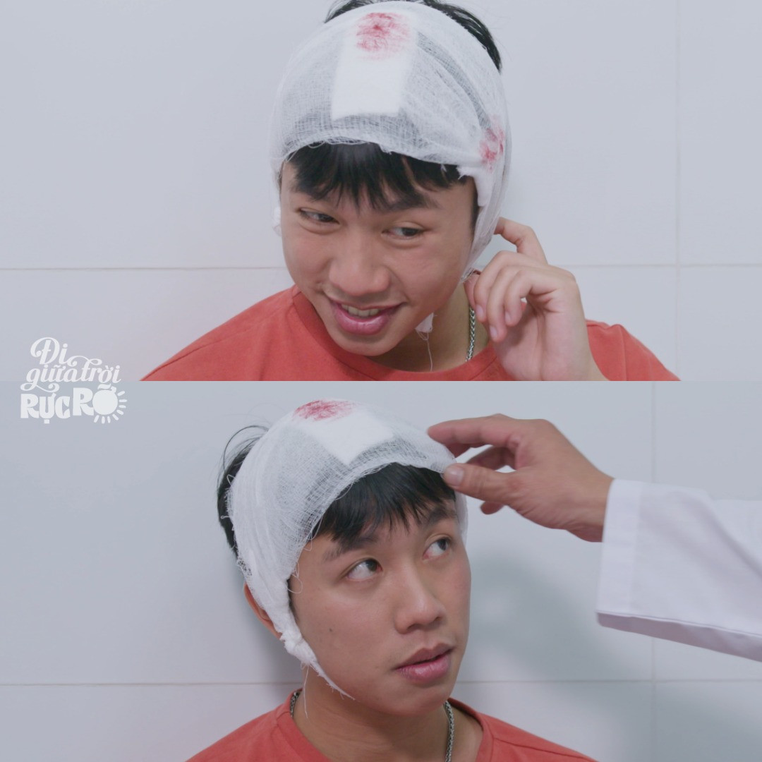 Chi tiết Chải băng bó đầu khiến khán giả phàn nàn.