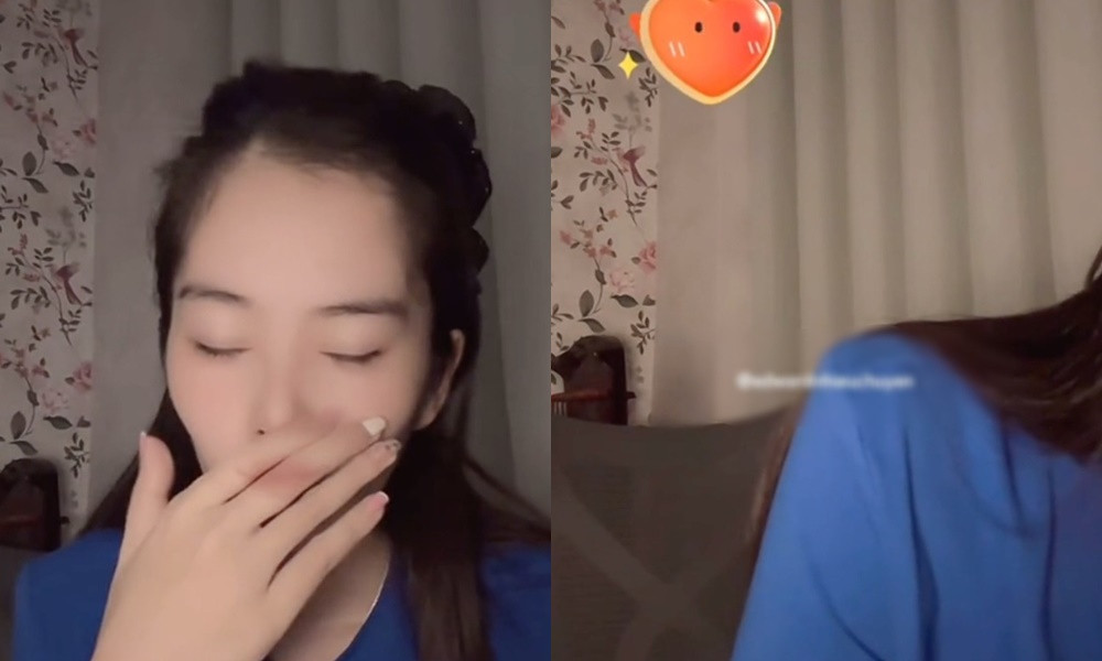 Nam Em đang hát thì phải quay người để nôn khan. Nam Em đang hát thì phải quay người để nôn khan.