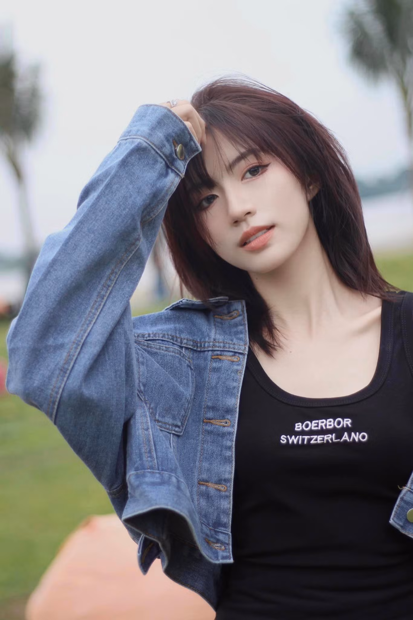 Ngọc Huyền mới cắt tóc sau khi hoàn thành phim Món Quà Của Cha.