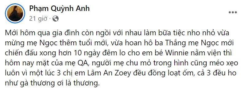 Phạm Quỳnh Anh cũng thanh minh hộ người bạn thân thiết Phạm Quỳnh Anh cũng thanh minh hộ người bạn thân thiết