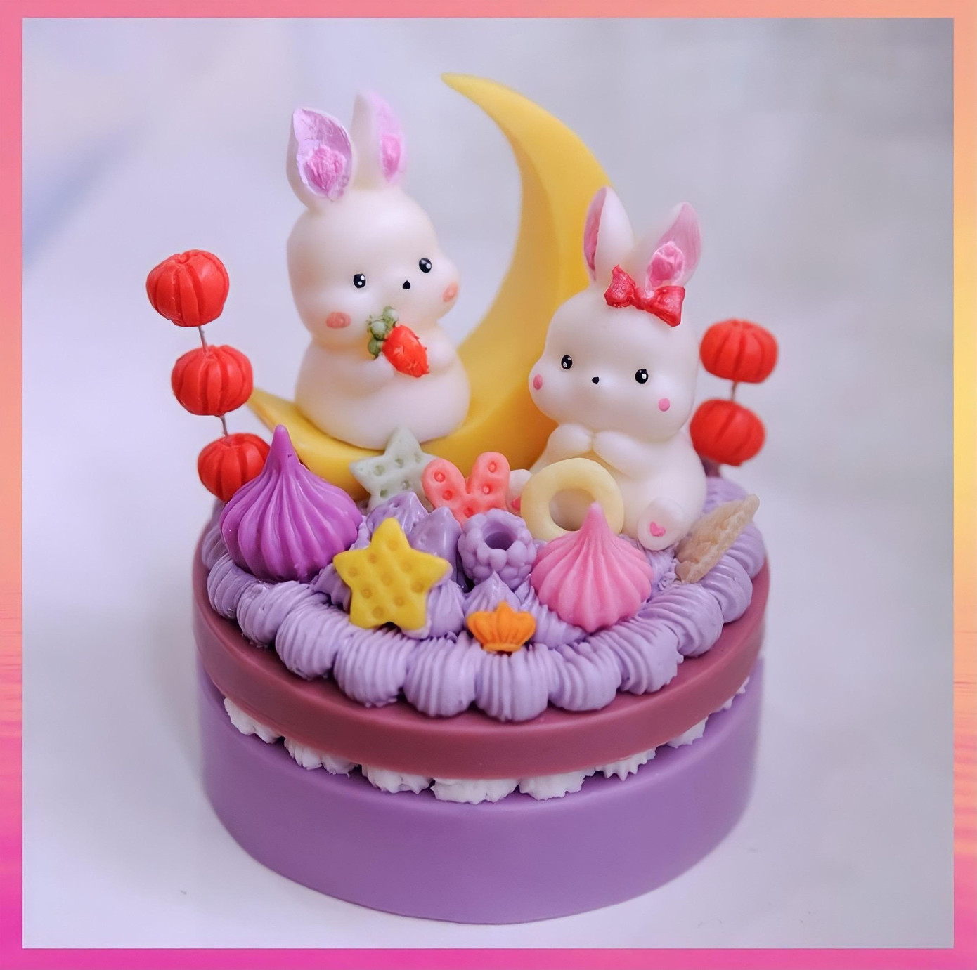 Nến thơm hình thỏ Mặt Trăng Nến thơm hình thỏ Mặt Trăng