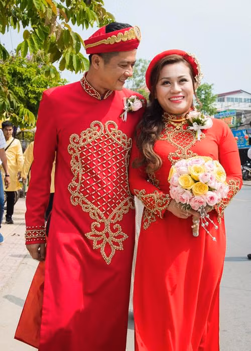Hoàng Anh và vợ cũ trong ngày cưới. Hoàng Anh và vợ cũ trong ngày cưới.