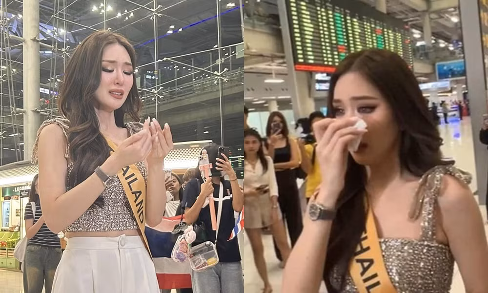 Đại diện Campuchia cho rằng Miss Grand Thái Lan giả tạo khi bật khóc ở sân bay.