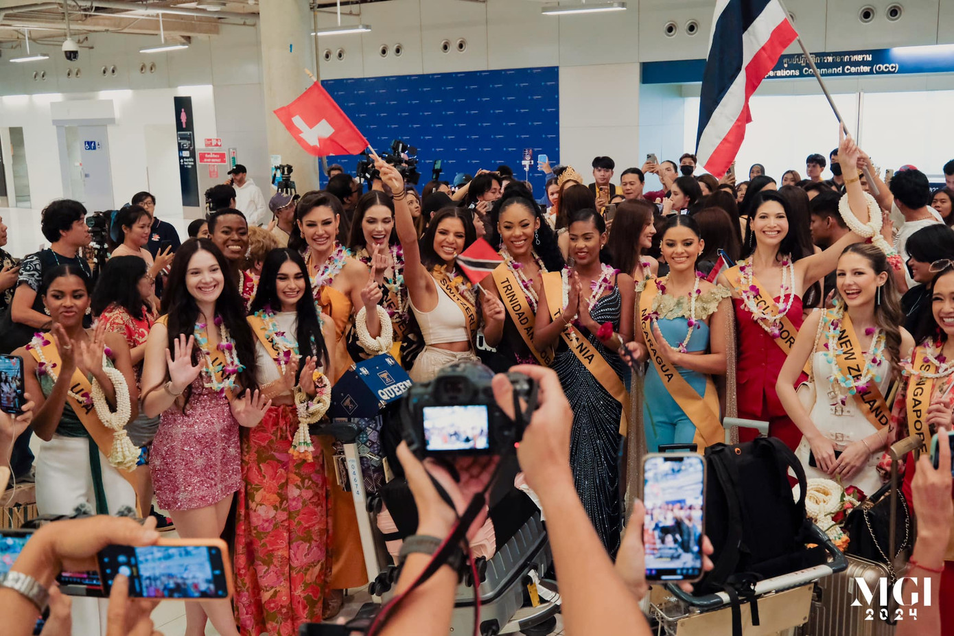 Các thí sinh MGI đã tới Thái Lan. Các thí sinh MGI đã tới Thái Lan.