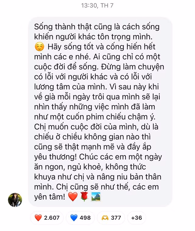 Nữ diễn viên có nhiều bài đăng buồn bã khiến fan tò mò.