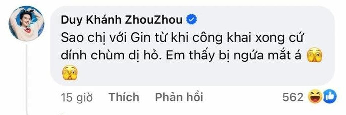 Duy Khánh hài hước lên tiếng vì cặp đôi phát "kẹo ngọt" cả chuyến đi. Duy Khánh hài hước lên tiếng vì cặp đôi phát "kẹo ngọt" cả chuyến đi.