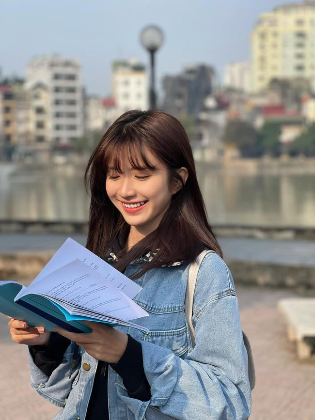 Ngọc Huyền tươi tắn trên trường quay Ngọc Huyền tươi tắn trên trường quay