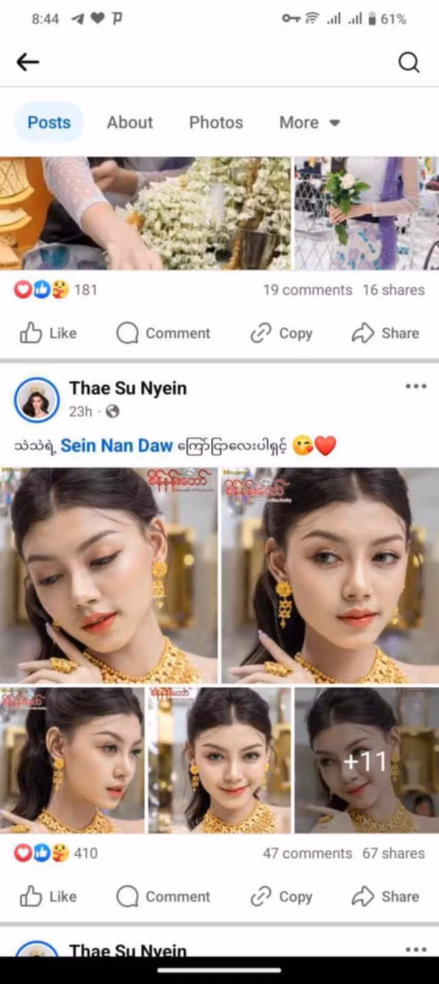 Miss Grand Myanmar lên tiếng cảnh báo về những tài khoản giả mạo.