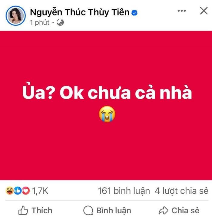 Thùy Tiên vẫn chưa hết lo lắng khi vào được lại Facebook vì tưởng bị hack.