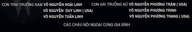 Chú thích 'USA' sau tên các thành viên ở cuối bản cáo phó khiến nhiều người chú ý.