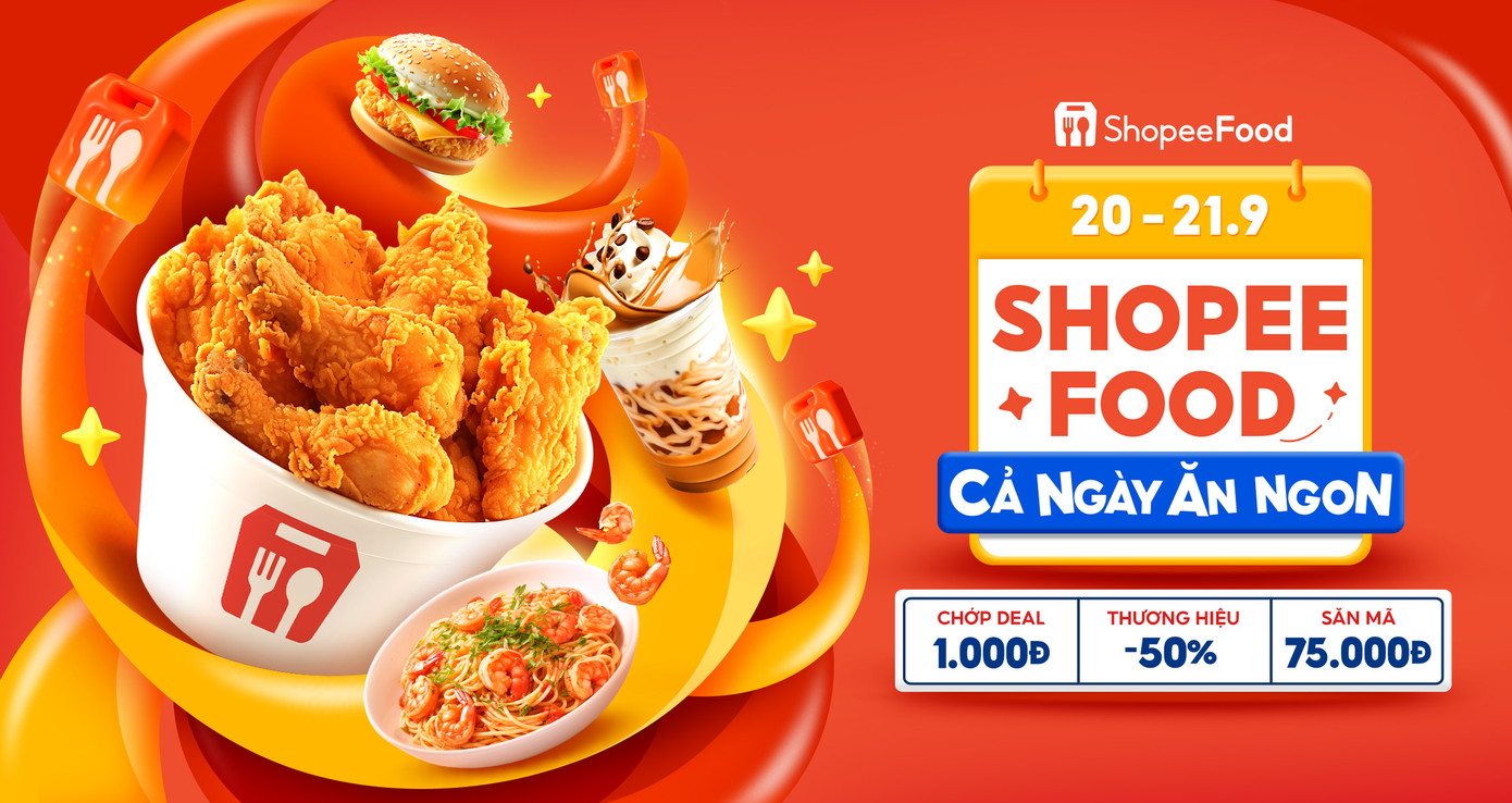 Hơn nữa, Ngày hội ShopeeFood còn mang đến cho người dùng chuỗi ưu đãi độc quyền: Món ngon giá 1.000 đồng, voucher giảm đến 75.000 đồng và hàng loạt ưu đãi giảm 50%. Hơn nữa, Ngày hội ShopeeFood còn mang đến cho người dùng chuỗi ưu đãi độc quyền: Món ngon giá 1.000 đồng, voucher giảm đến 75.000 đồng và hàng loạt ưu đãi giảm 50%.