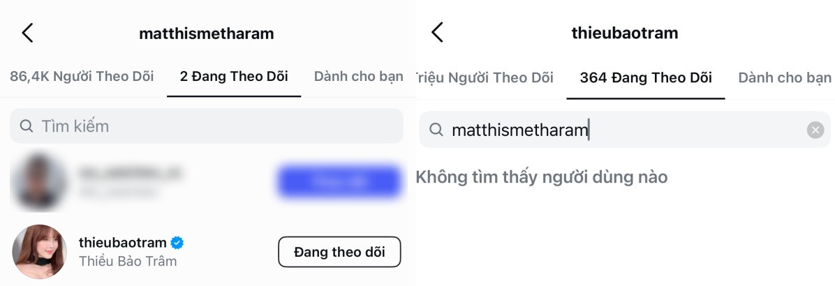 Dường như Thiều Bảo Trâm và Matthis đang rạn nứt?