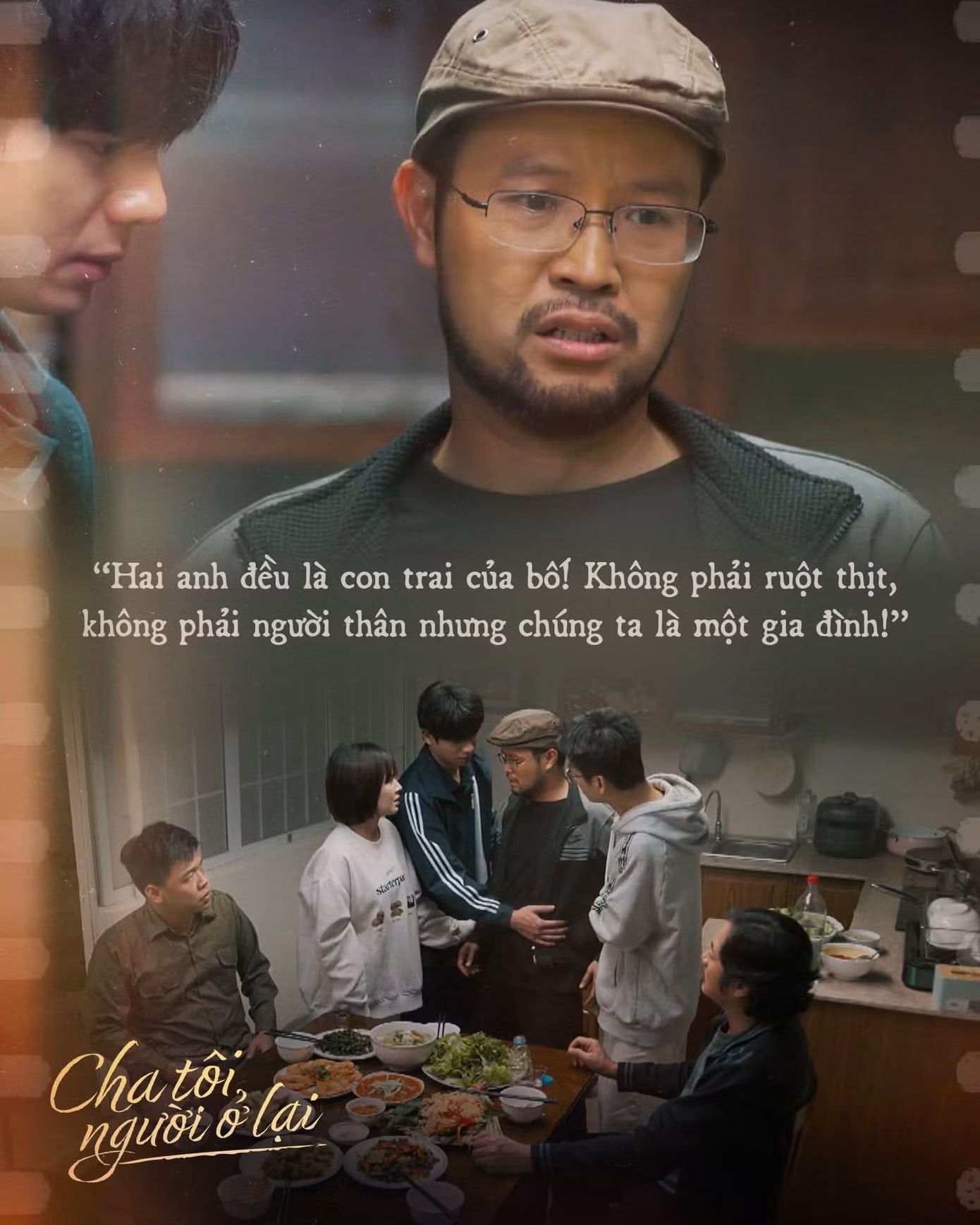 Bố Bình là sợi dây kết nối cả gia đình.