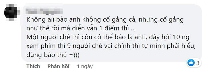 Nhiều ý kiến cho rằng nam diễn viên đang "bảo thủ" trước ý kiến đánh giá của khán giả. Nhiều ý kiến cho rằng nam diễn viên đang "bảo thủ" trước ý kiến đánh giá của khán giả.