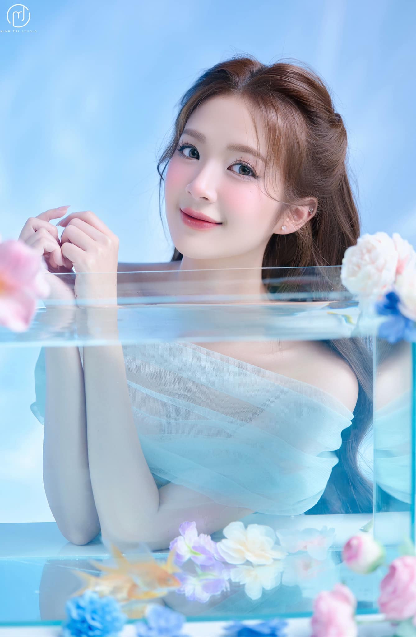 Nhan sắc trong veo của Ngọc Huyền giúp cô tạo được cảm tình với người xem.