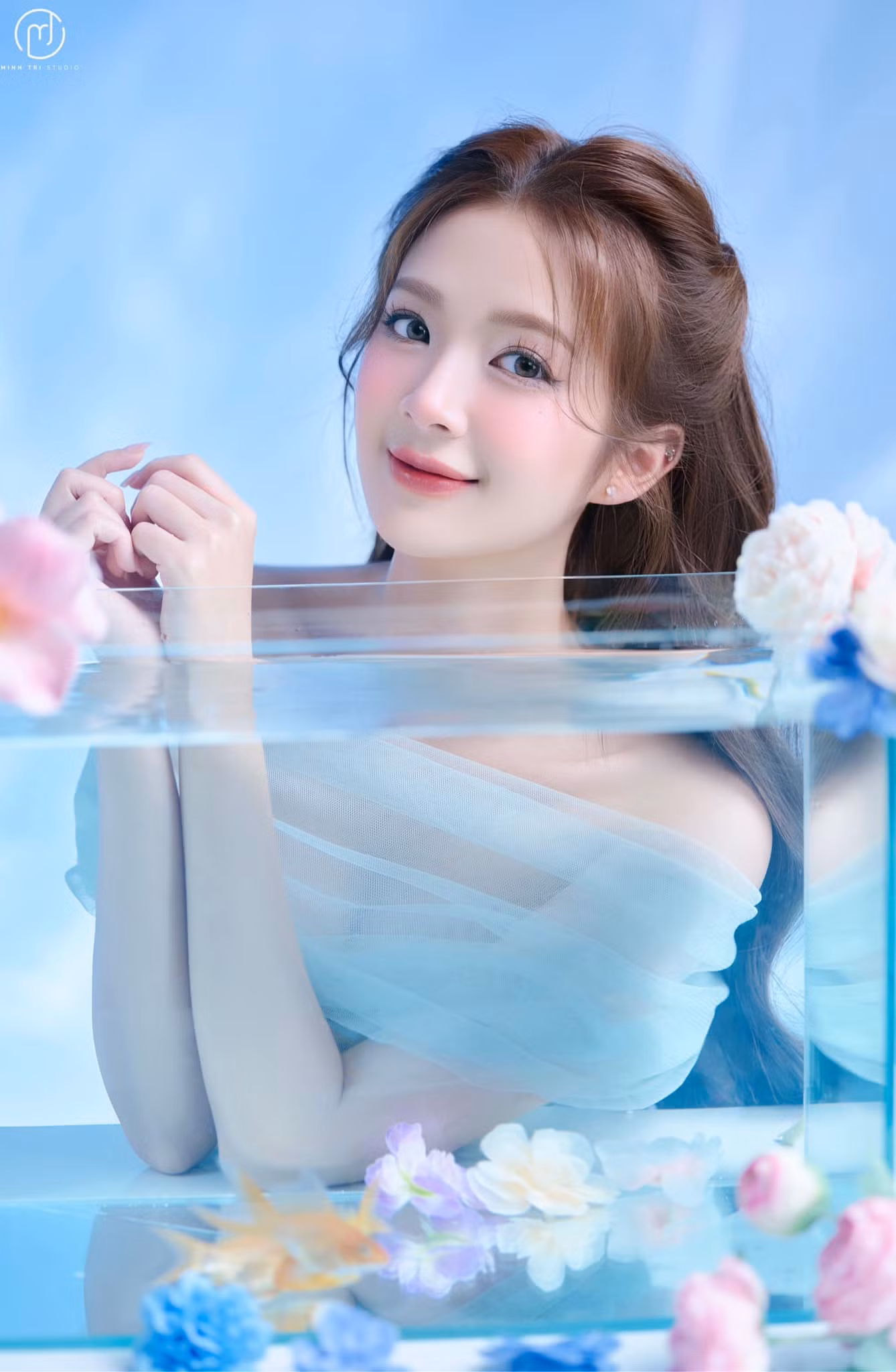 Nhan sắc trong veo của Ngọc Huyền giúp cô tạo được cảm tình với người xem.
