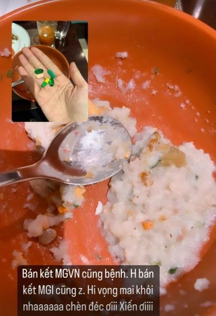 Thiên Ân cho biết mình đang bị ốm