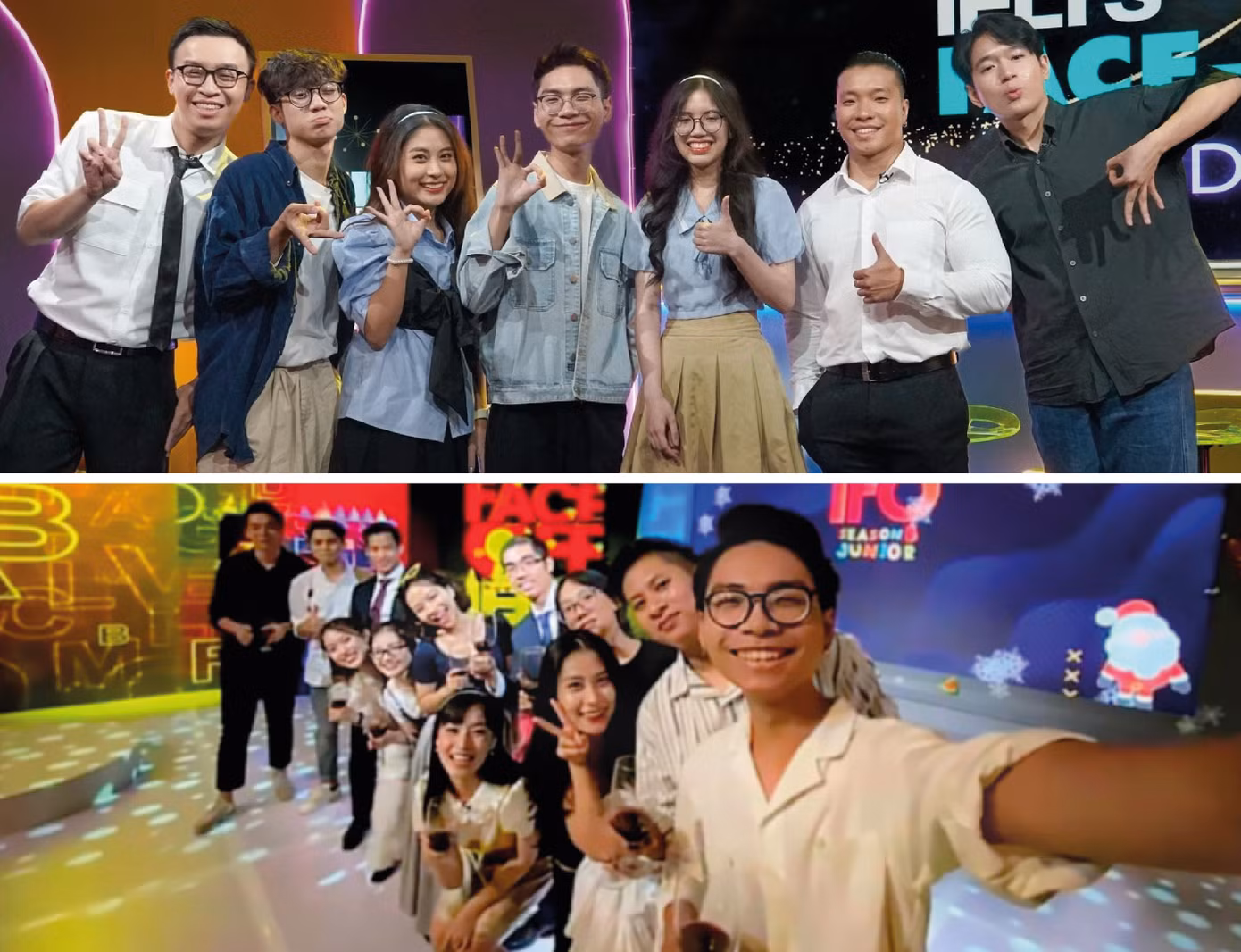 Team IELTS Face-off VTV7 cùng tác giả.