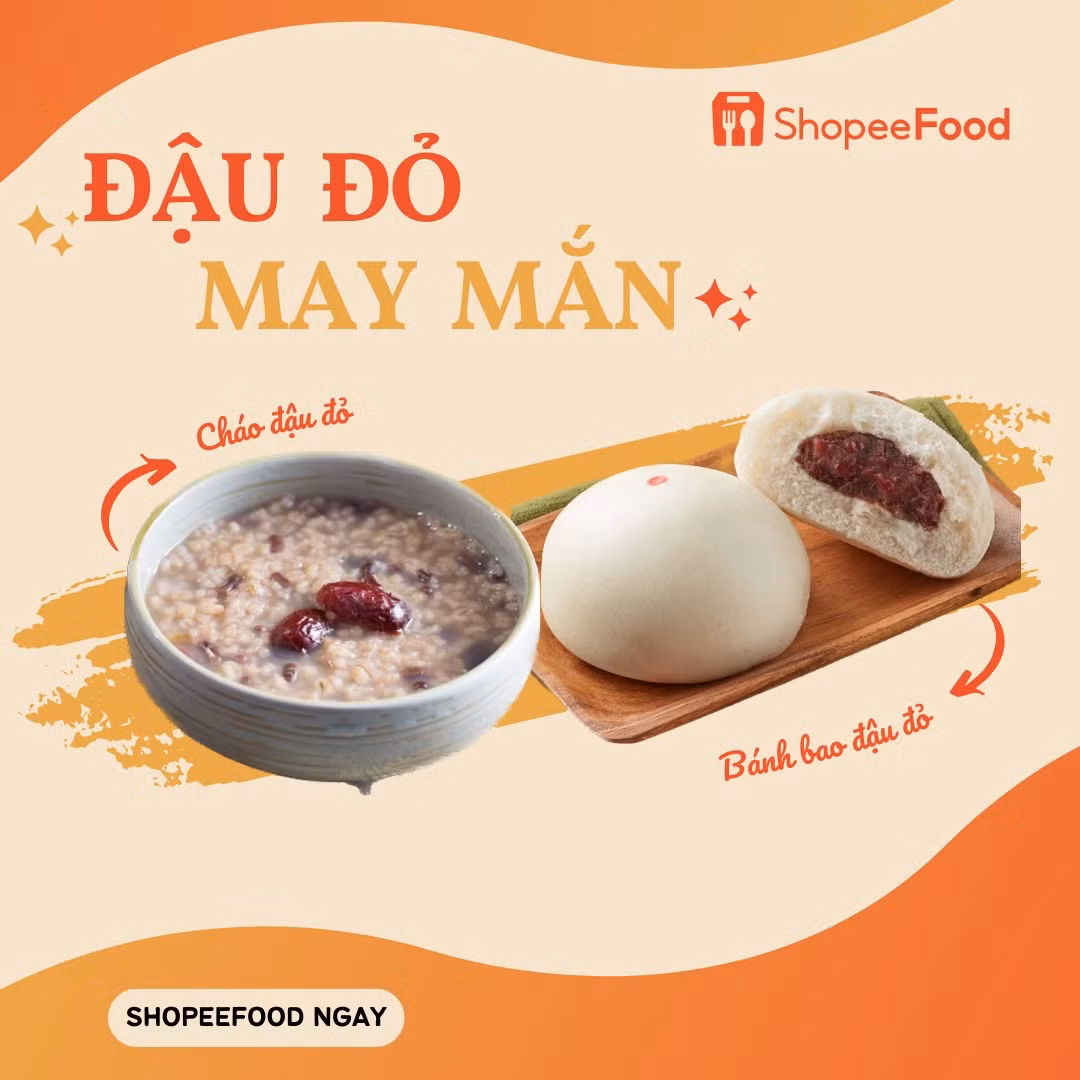 Vừa “xoa dịu” căng thẳng, vừa đem lại may mắn, tội gì lại không đặt ngay cháo và bánh bao đậu đỏ.