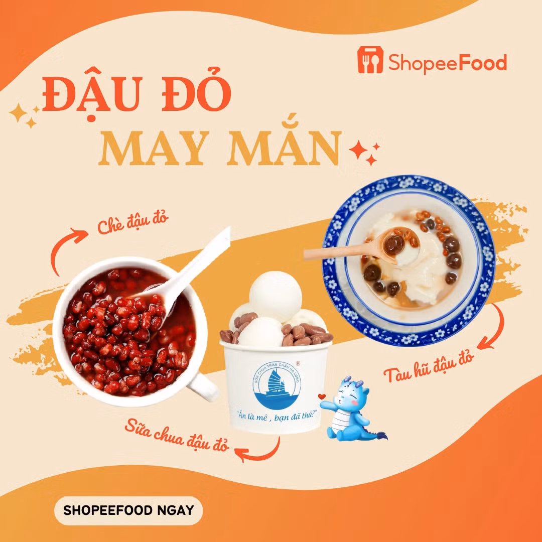 Dễ tìm, dễ ăn nhất là các món ngọt lành từ đậu đỏ như chè, sữa chua, tàu hũ…