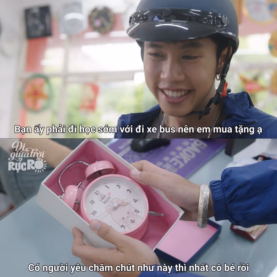 Đi làm vất vả vẫn dành tiền mua quà cho Pu.