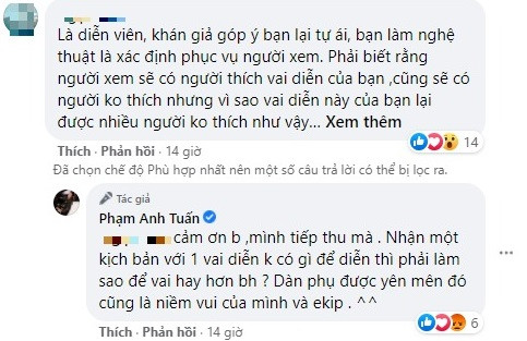 Phạm Anh Tuấn không ngại đáp trả bình luận chê bai mình. Phạm Anh Tuấn không ngại đáp trả bình luận chê bai mình.