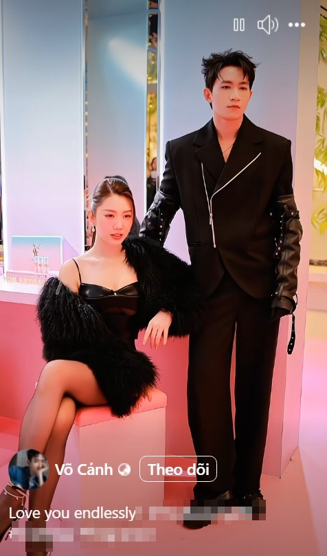 Video được cho là Võ Cảnh đang thể hiện tình cảm với Thúy Ngân.