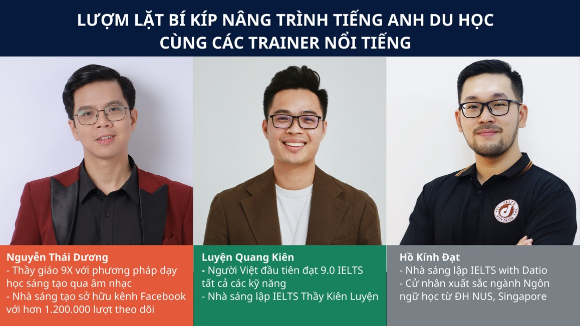 Ngày hội sẽ khiến các bạn trẻ phải mê cái cách mà các thầy giáo nổi tiếng giúp học sinh xóa bỏ nỗi sợ tiếng Anh